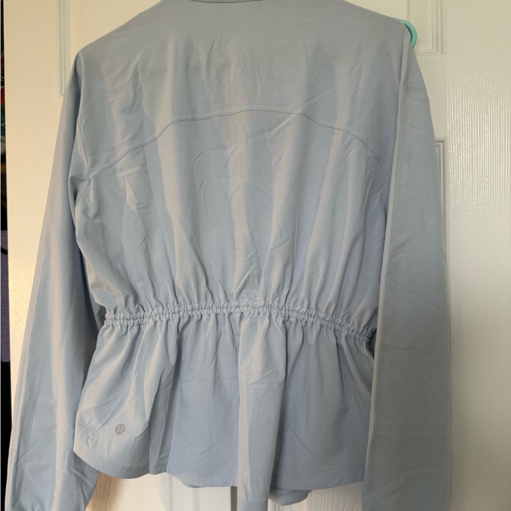 Light Blue Zip-Up Jacket - image 3